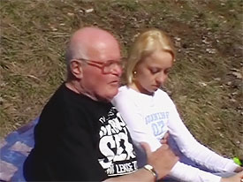 Old fart fucking a young girl