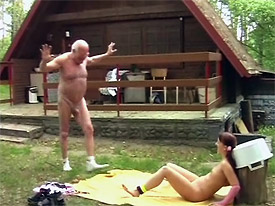 Old fart fucking a young girl