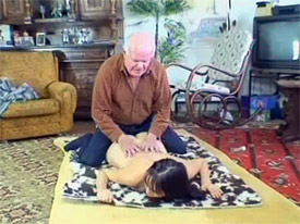 Old fart fucking a young girl