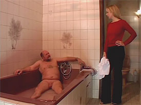 Old fart fucking a young girl