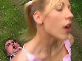 Old fart fucking a young girl