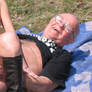 Old fart fucking a young tart