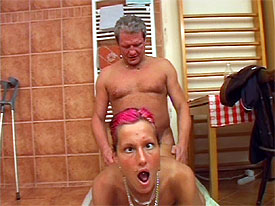 Old fart fucking a young girl