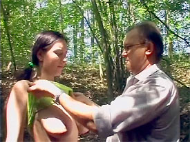 Old fart fucking a young girl