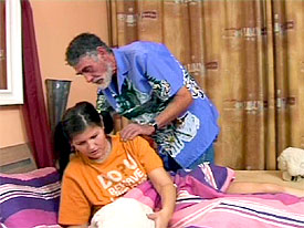 Old fart fucking a young girl