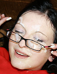 Cum On Her Glasses